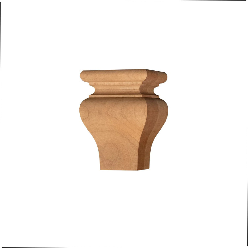 Square Tulip Furniture Foot - Species:Cherry